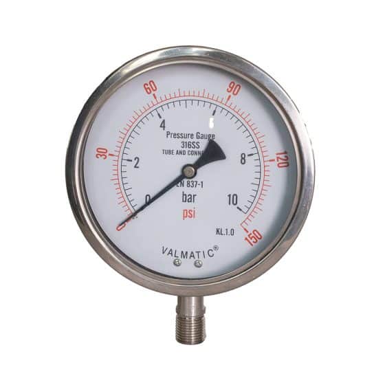 Valmatic Stainless Steel Pressure Gauge Valmatic